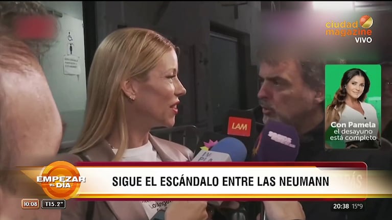 Nicole Neumann habló con la prensa (Foto: captura de Empezar el Día).