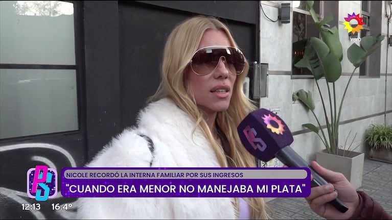 Nicole Neumann habló en Puro Show del manejo del dinero de sus hijas en medio de la polémica de Tini Stoessel (Foto: captura de eltrece).