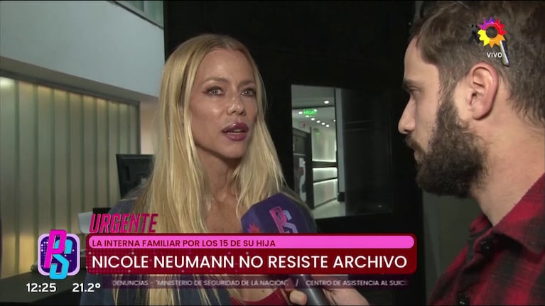 Nicole Neumann habló en Puro Show (Foto: captura de eltrece).