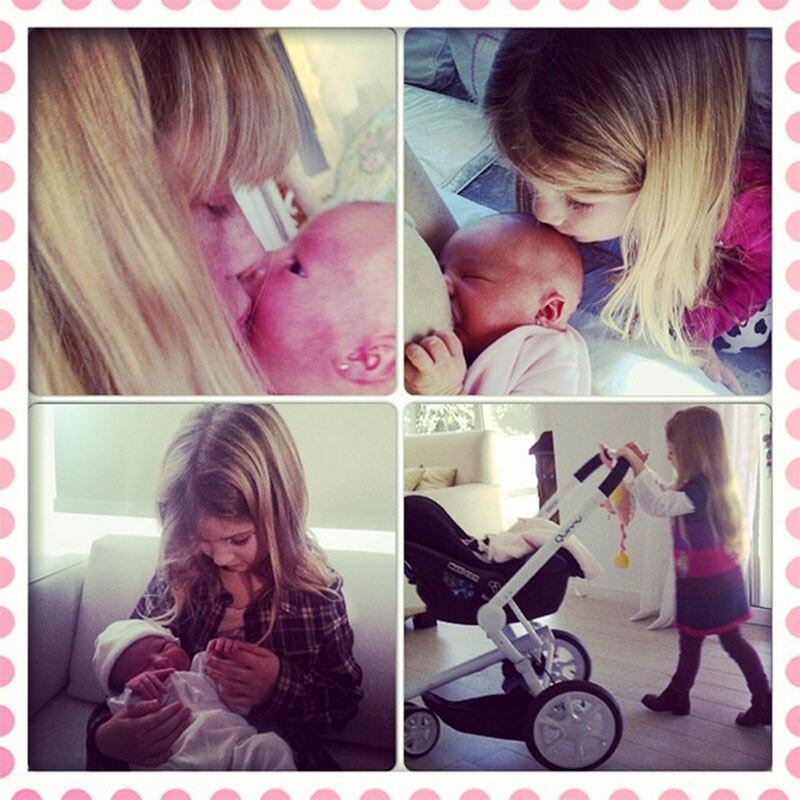 Nicole Neumann junto a sus hijas (Foto: Instagram)