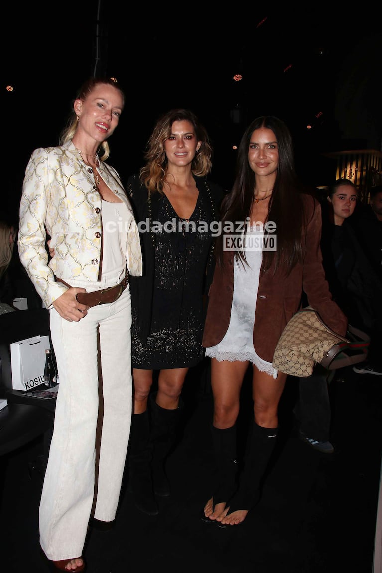 Nicole Neumann, María del Cerro, Zaira Nara en el BAFWEEK (Foto: Movilpress).