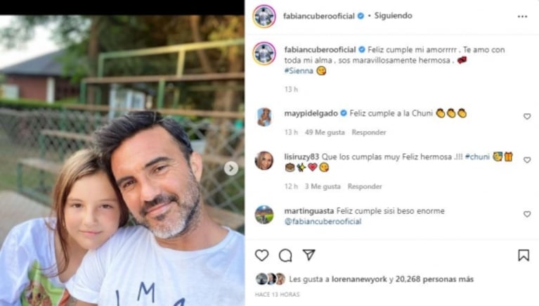 Nicole Neumann mostró las fotos del cumpleaños de Sienna, sin Fabián Cubero ni Mica Viciconte: "Bebota de mamá"