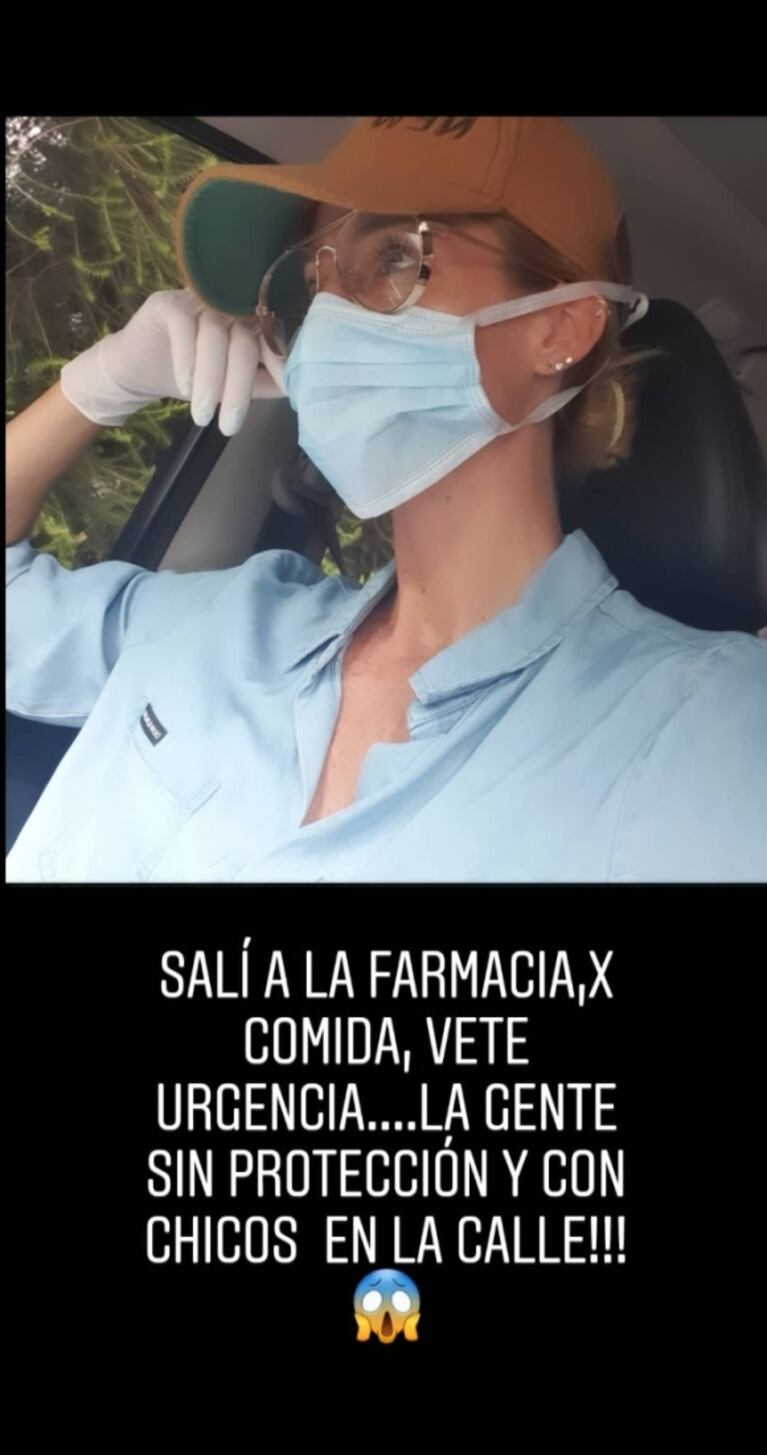 Nicole Neumann mostró su atuendo para salir a la calle y expresó su preocupación: "¡Hay niños en la calle!"