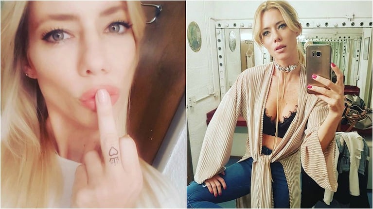 Nicole Neumann mostró su nuevo tatuaje con un fuck you: "Reina del amor y reina del dolor" Foto: Instagram