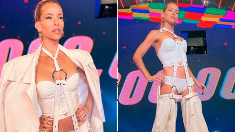 Nicole Neumann regresó a Los 8 escalones del millón con un look alto voltaje