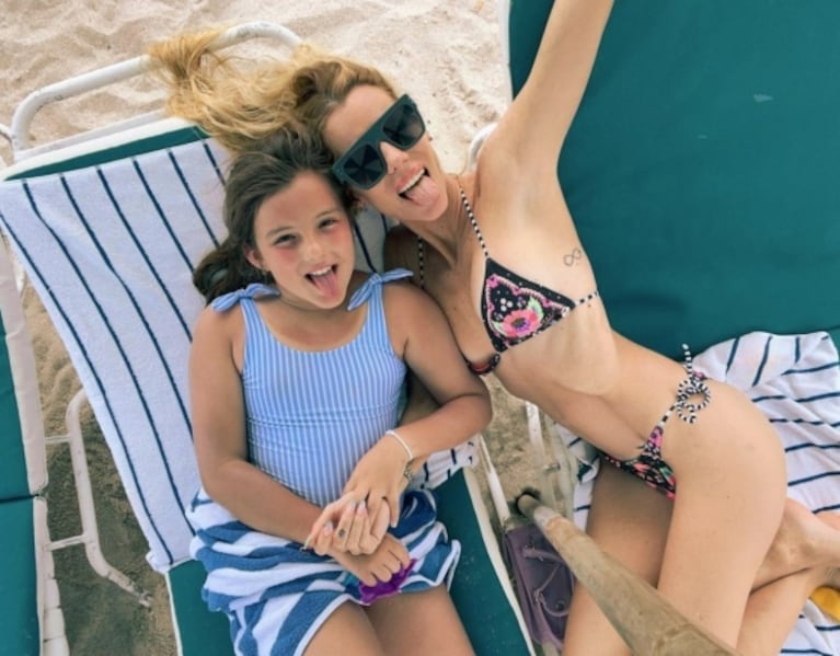Nicole Neumann reveló el especial motivo por el cual viajó solo con su hija Sienna a Miami
