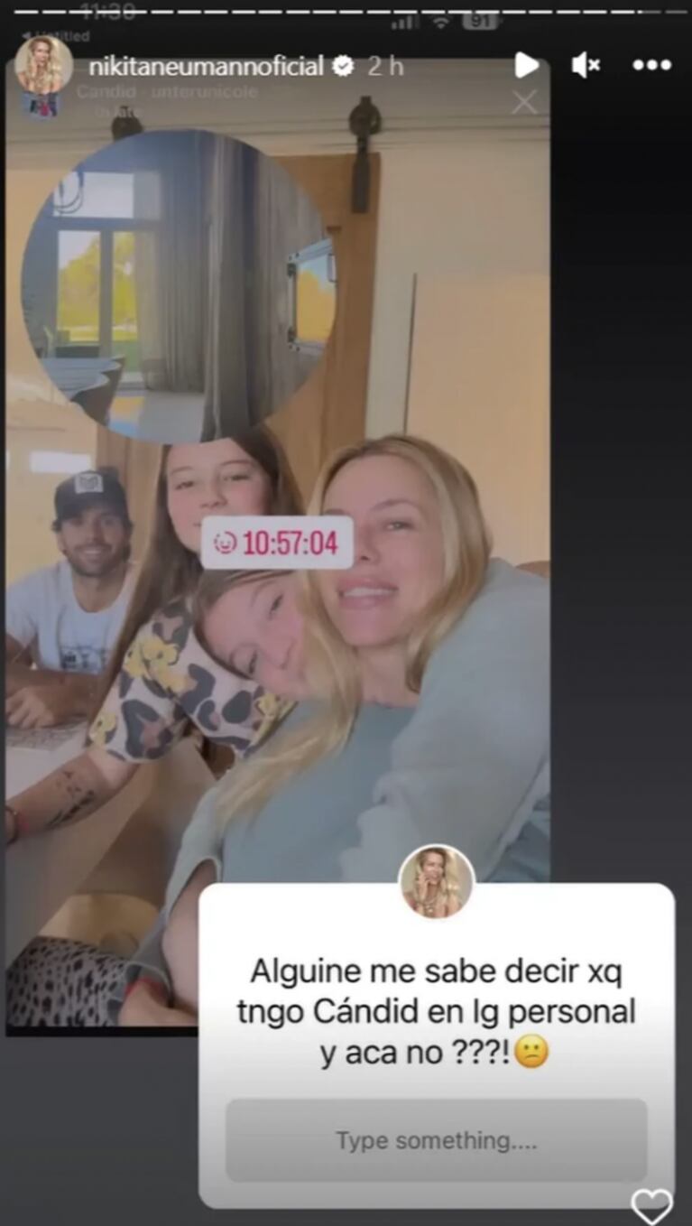 Nicole Neumann reveló por error su Instagram secreto: cómo es y qué tipo de contenido publica