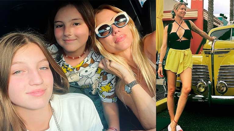 Nicole Neumann se fue a Disney con sus hijas más pequeñas