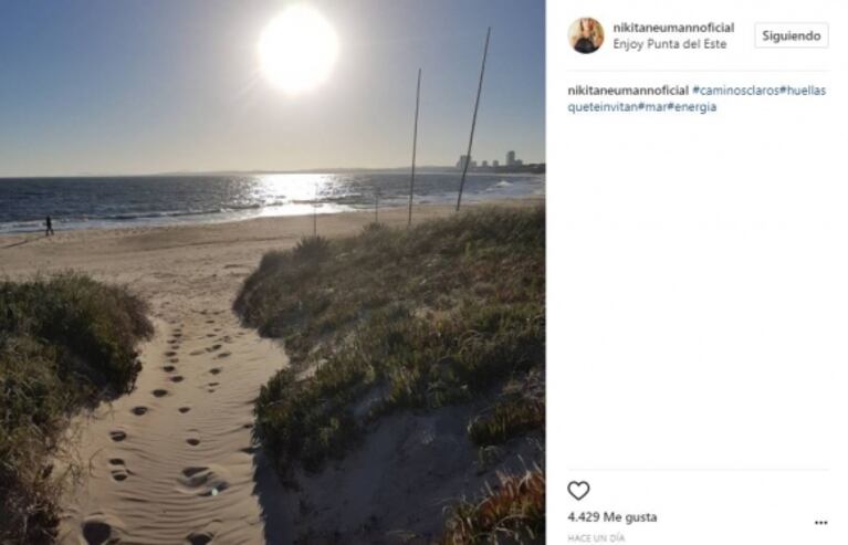 Nicole Neumann, sexy desde Punta en un finde de soltera y frase picante en medio de su separación: "¿Duele más soltar o sostener lo insostenible?"