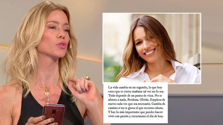 Nicole Neumann, tras publicar en simultáneo la misma reflexión que Pampita: Se la curramos a un astrólogo