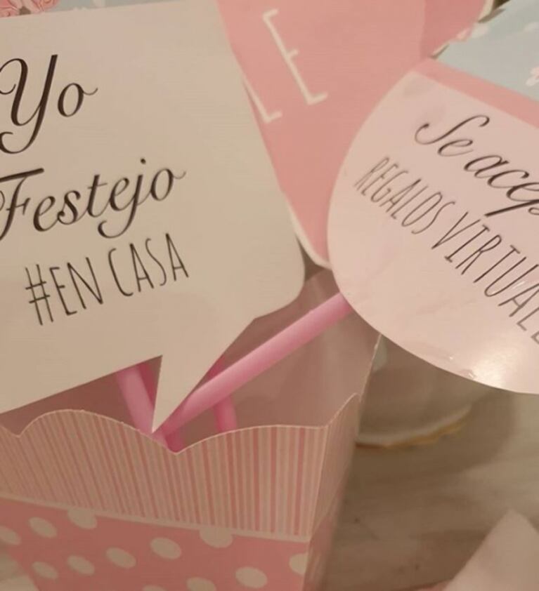 Nicole Neumann y el cumpleaños que organizó en cuarentena para su hija menor: "Cumple diferente para Sienna"