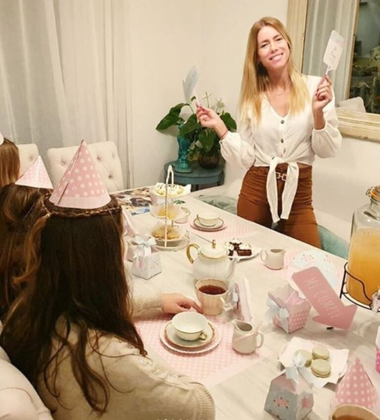 Nicole Neumann y el cumpleaños que organizó en cuarentena para su hija menor: "Cumple diferente para Sienna"