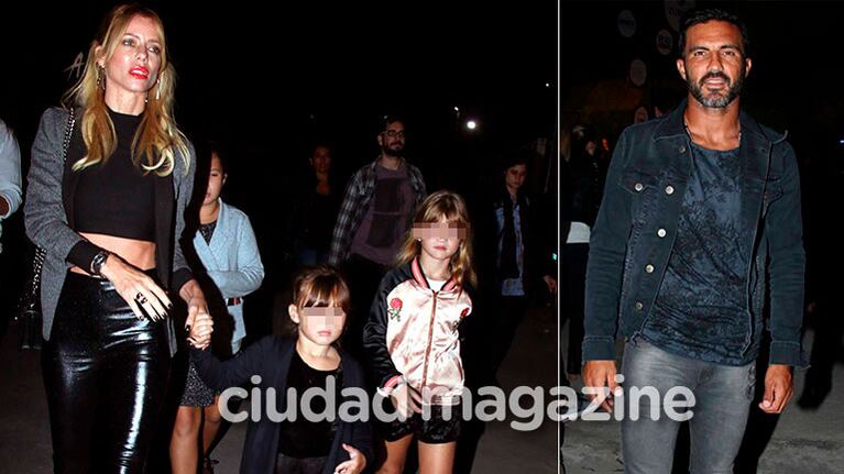 Nicole Neumann y Fabián Cubero coincidieron en un evento (Fotos: Movilpress)