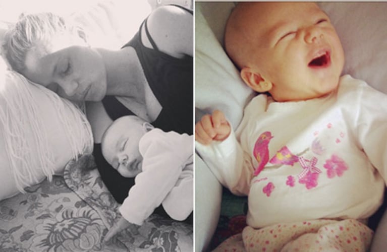 Nicole Neumann y su hija Sienna. (Fotos: Instagram)