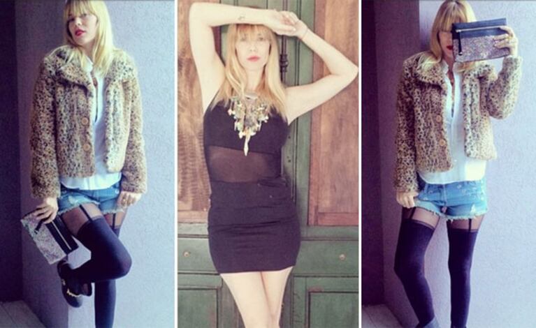 Nicole Neumann y su look "portaligas". (Foto: Instagram)