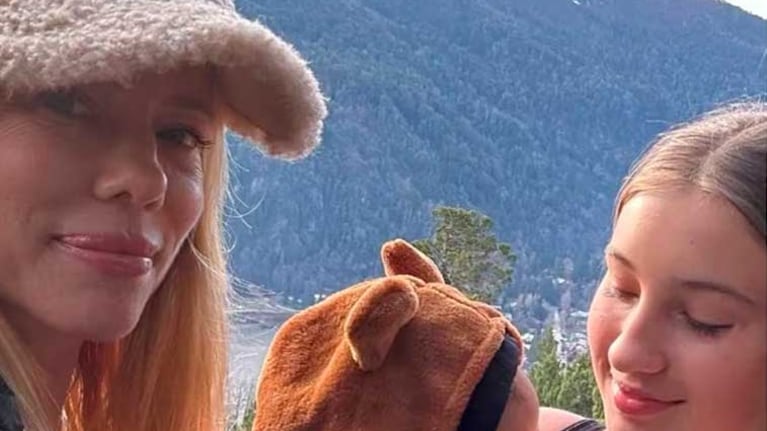 Nicole Neumann y sus hijos Indiana y Cruz (Foto: Instagram @cubero.indiana)