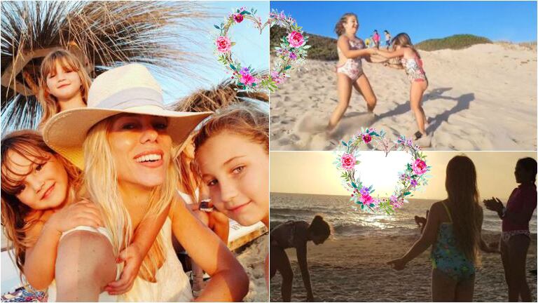 Nicole Neumann y sus primeras fotos de vacaciones, sin Cubero y con sus hijas en Punta del Este: El mejor estado