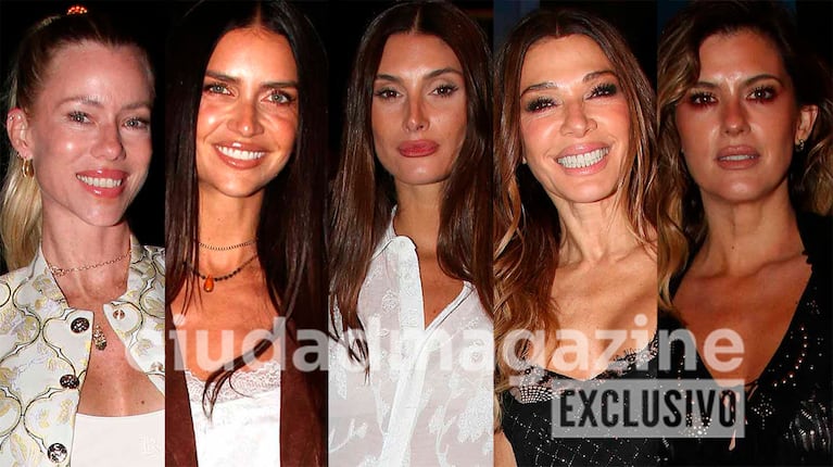 Nicole Neumann, Zaira Nara, Lola Latorre, Catherine Fulop, María del Cerro en el BAFWEEK (Fotos: Movilpress).