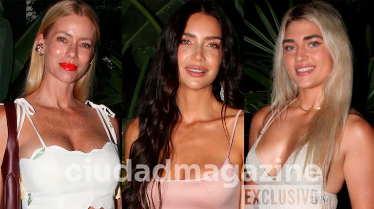 Nicole Neumann, Zaira Nara y Martita Fort en el evento lanzamiento de la temporada de Punta del Este 2026 (Fotos: Movilpress).