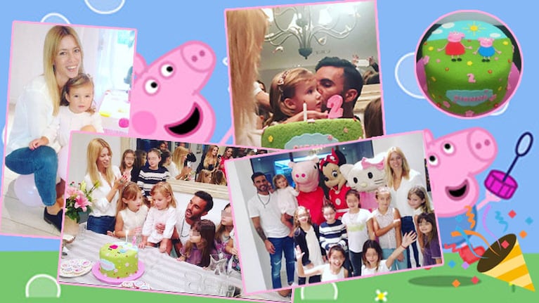 Nicole y Poroto celebraron el cumple de su hija Sienna (Fotos: Instagram).