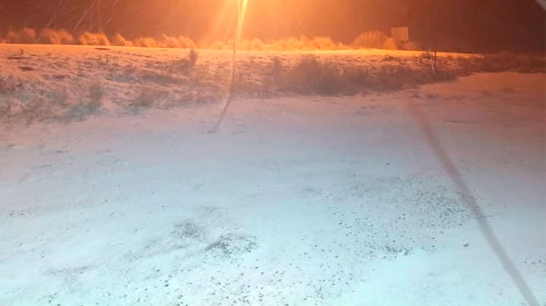 Nieve en as Altas Cumbres (Foto: Prensa Policía de Córdoba)