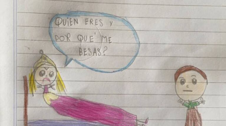 Niña dibuja final alternativo para La Bella Durmiente y es furor