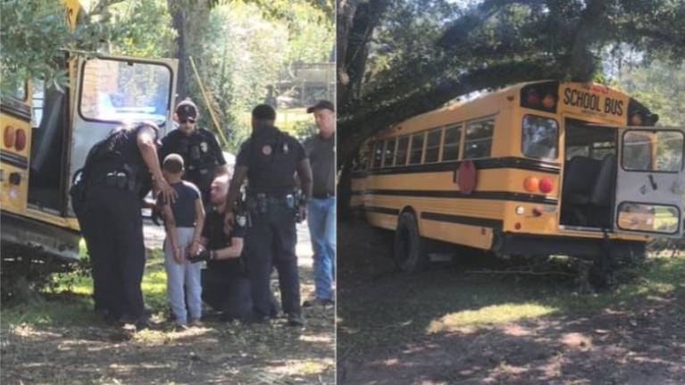 Niño de 11 años se roba un autobús escolar y sale “de paseo” por Louisiana