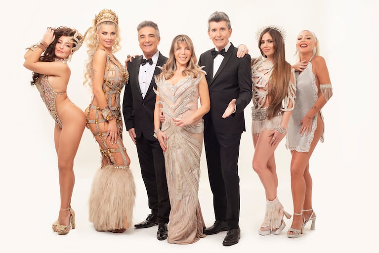 Nito Artaza, Miguel Ángel Cherutti y el elenco de "Toy sin plata"