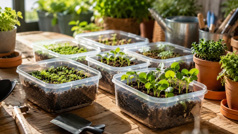 No tires los tupper viejos: 5 ideas para reciclarlos como elementos indispensables en casa. Foto: IA