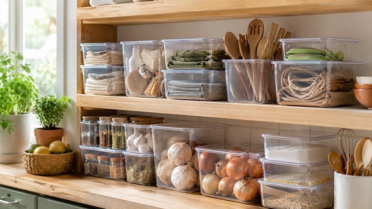 No tires los tupper viejos: 5 ideas para reciclarlos como elementos indispensables en casa. Foto: IA