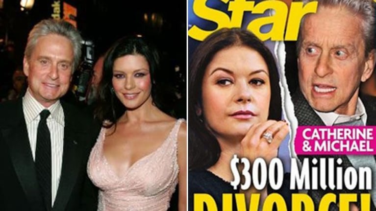 ¿No va más? Michael Douglas y Catherine Zeta-Jones estarían separados. (Fotos: Web y Star)