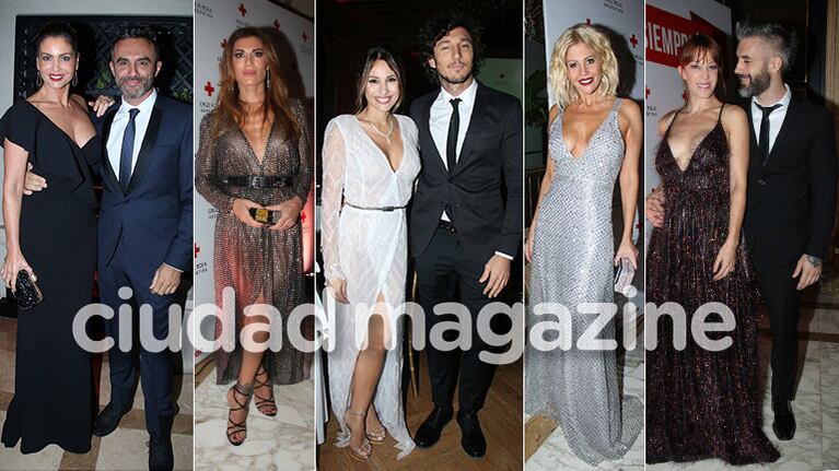 Noche de parejitas y looks en la cena anual de la Cruz Roja Argentina. (Foto: Movilpress)