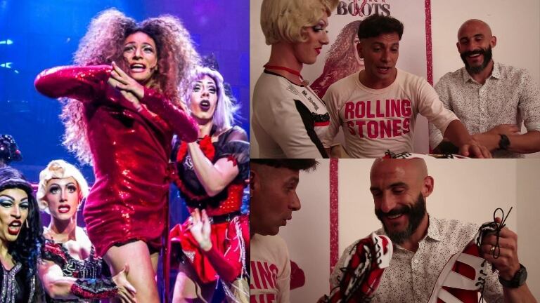 Noche de teatro para los jugadores de River, que fueron a ver Kinky Boots.