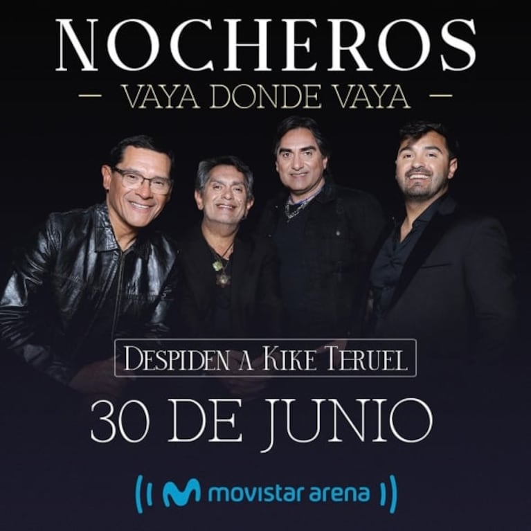 Nocheros despide a Kike Teruel en el Movistar Arena: fecha y cómo comprar las entradas
