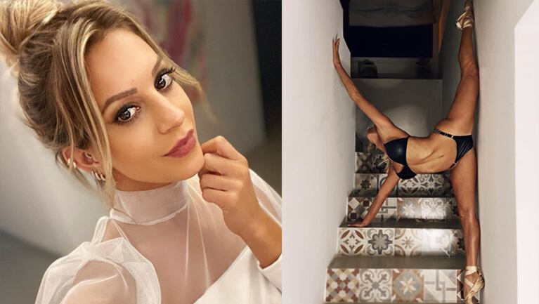 Noelia impactó gracias a su flexibilidad.
