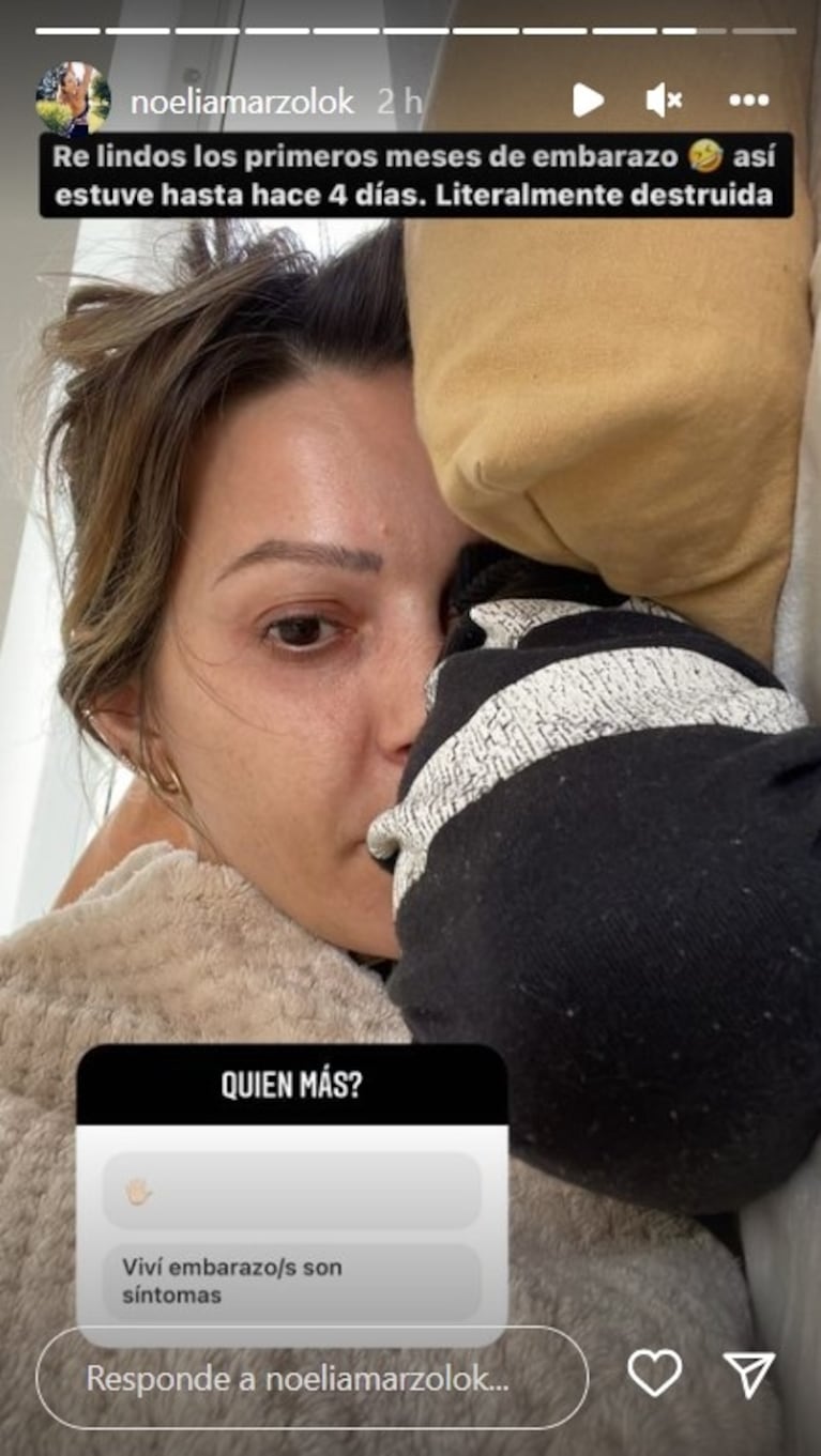 Noelia Marzol contó la reacción de su hijo Donatello a su embarazo: "Registra que tengo un cambio en el cuerpo"