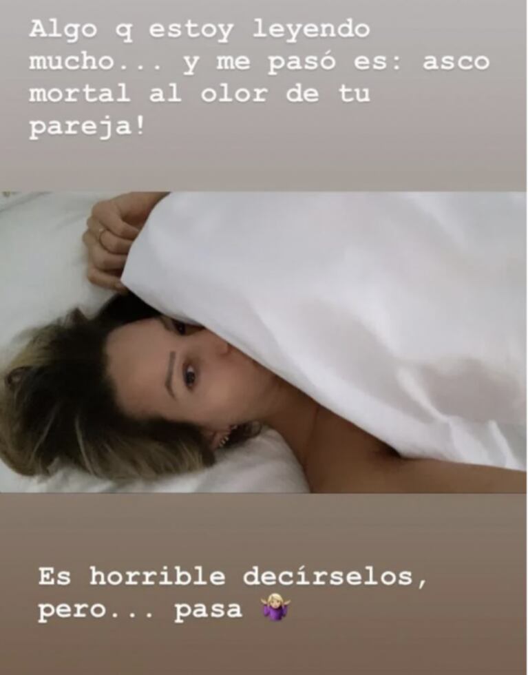 Noelia Marzol contó que "el olor" de su pareja le dio asco en el inicio del embarazo: "Es horrible decírselo"