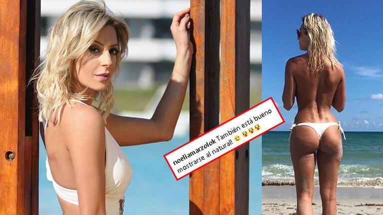Noelia Marzol incendió Instagram con su lomazo. Foto: Instagram.