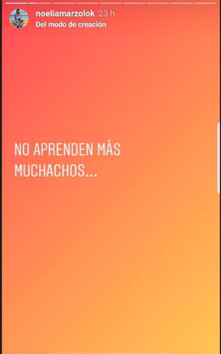 Noelia Marzol mandó al frente a un hombre que le envió una foto de su miembro: "No aprenden más muchachos"