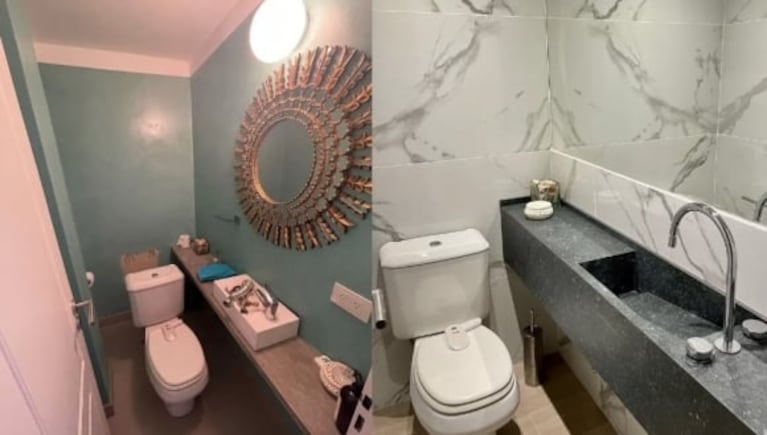 Noelia Marzol mostró la increíble remodelación de su baño: "El antes y el después"