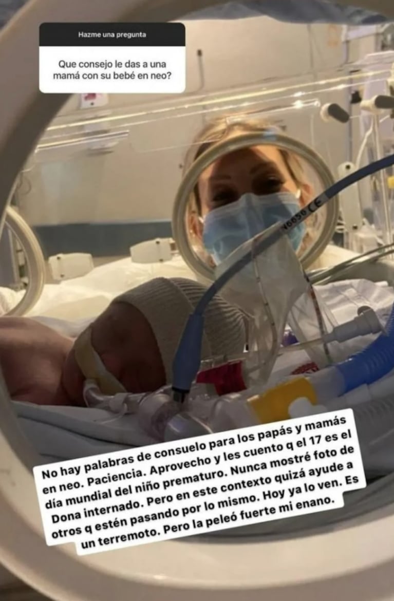 Noelia Marzol recordó la internación de su hijo en neonatología con una conmovedora foto: el profundo mensaje