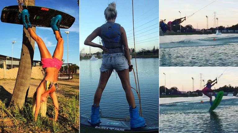 Noelia Marzol, sexy y arriesgada en un día de wakeboard (Foto: Instagram)