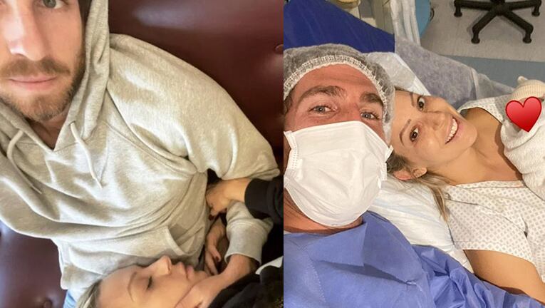 Noelia y Ramiro se mostraron desde la clínica, felices y cansados.