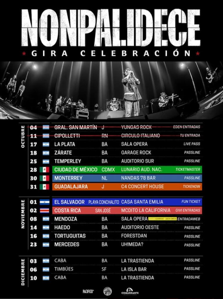 Nonpalidece cierra el año en La Trastienda con dos shows únicos