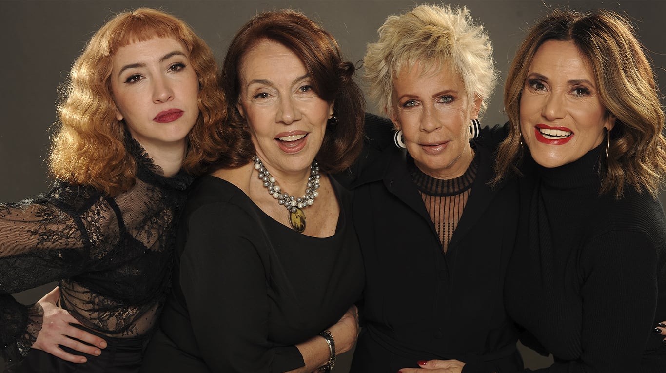 Nora Cárpena, María Valenzuela, Sofía Gala Castiglione y Fernanda Callejón