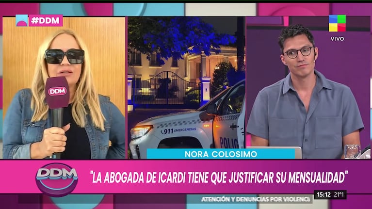 Nora Colosimo habló de la presencia policial en el último escándalo con Mauro Icardi (Foto: captura de América).