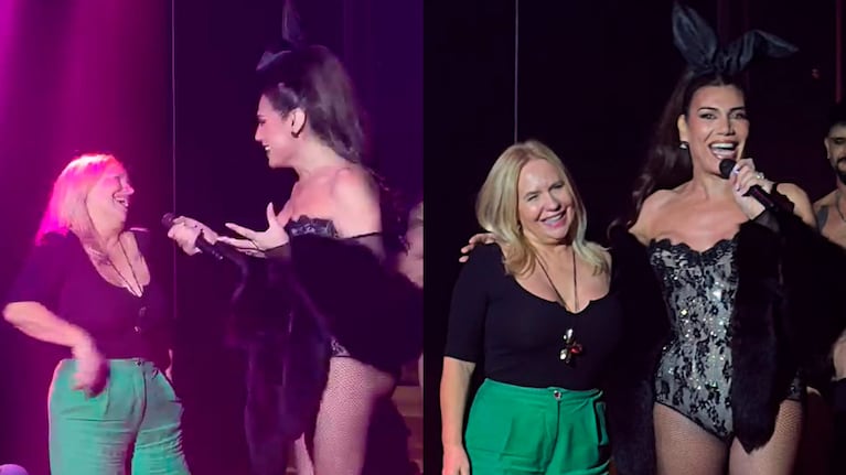 Nora Colosimo, la mamá de Wanda Nara, con Florencia de la Ve en el séptimo aniversario de Sex.