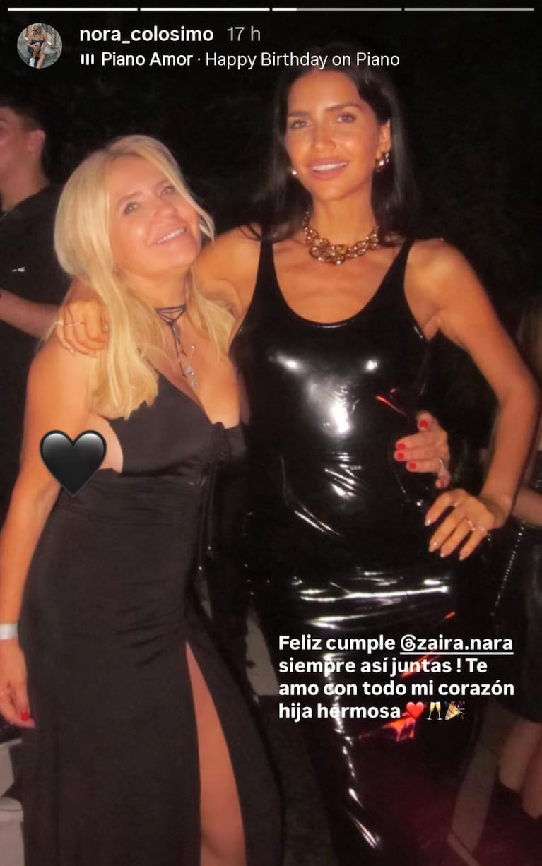 Nora Colosimo sorprendió a su hija Zaira en el día de su cumpleaños con un collage (Foto: Instagram/@wanda_nara).