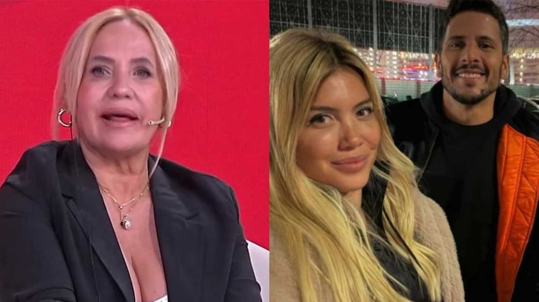 Nora Colosimo, Wanda Nara y Martín Migueles (Fotos: capturas América TV y Instagram @wanda_nara)