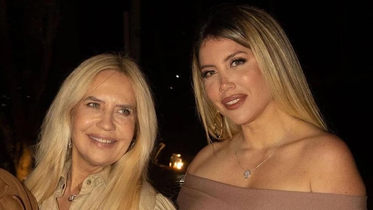 Nora Colosimo y Wanda Nara en Milán. Crédito Instagram